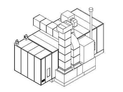 8.5m non-standard spray booth