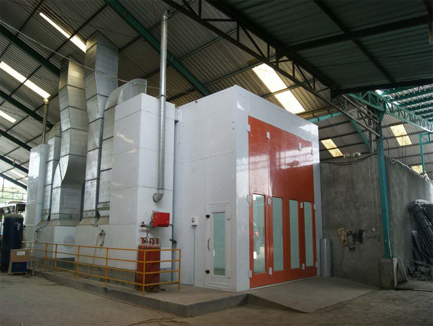 Truck Spray Paint Booth Project Indonesia